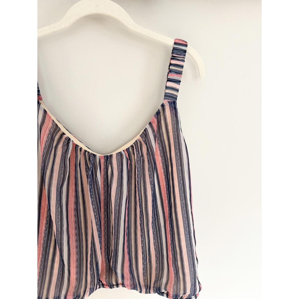 Nine Britton Stitch Fix Striped Tank‎ Top Camisole Women's Size L Lightweight